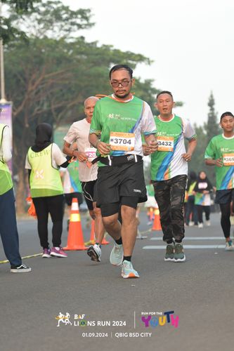 Race photo from BAF LIONS RUN 2024