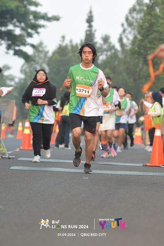 Race photo from BAF LIONS RUN 2024