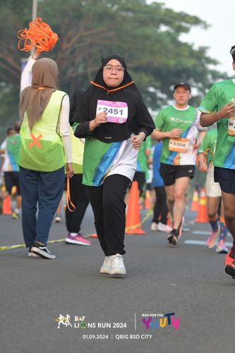 Race photo from BAF LIONS RUN 2024