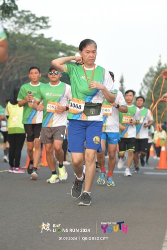 Race photo from BAF LIONS RUN 2024
