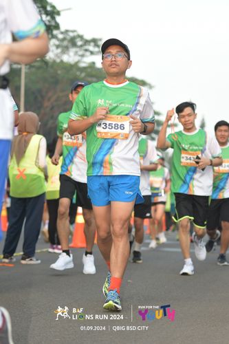 Race photo from BAF LIONS RUN 2024