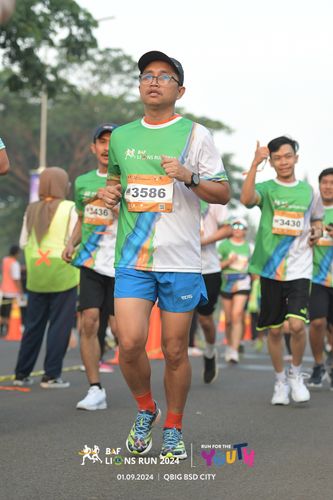Race photo from BAF LIONS RUN 2024