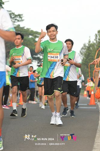 Race photo from BAF LIONS RUN 2024