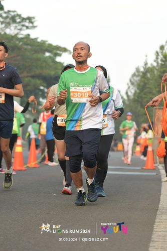 Race photo from BAF LIONS RUN 2024