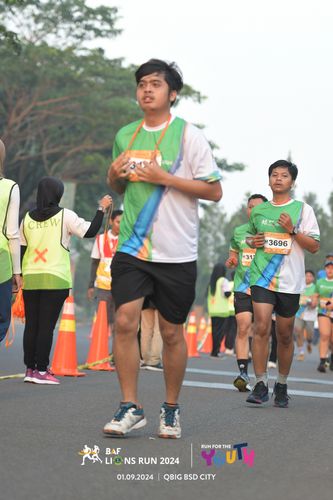 Race photo from BAF LIONS RUN 2024