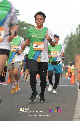 Race photo from BAF LIONS RUN 2024
