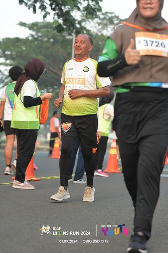 Race photo from BAF LIONS RUN 2024