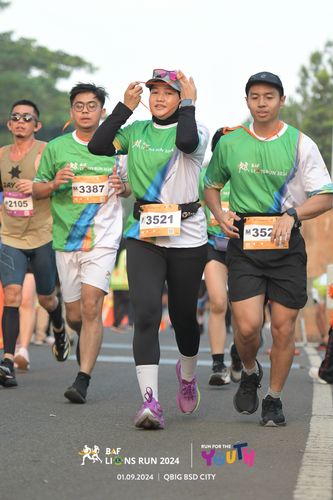 Race photo from BAF LIONS RUN 2024