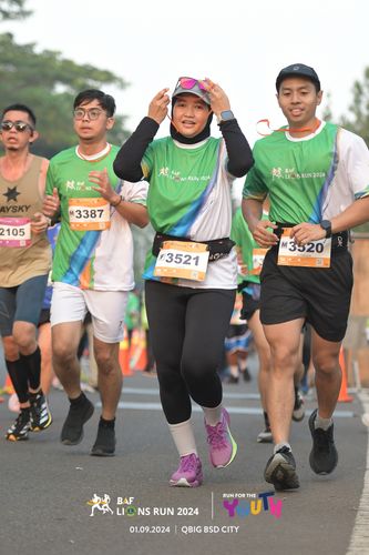 Race photo from BAF LIONS RUN 2024