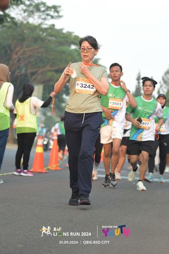 Race photo from BAF LIONS RUN 2024