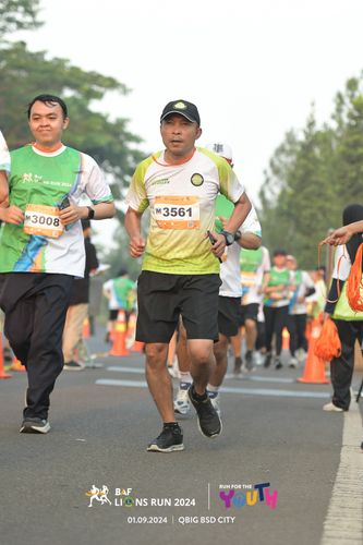 Race photo from BAF LIONS RUN 2024