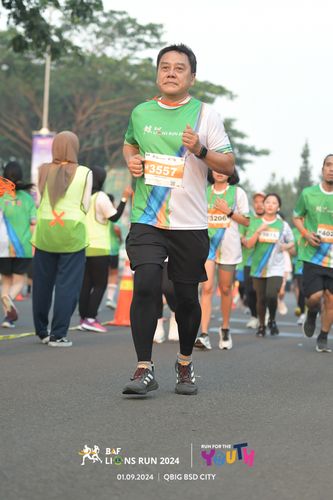Race photo from BAF LIONS RUN 2024