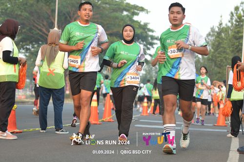 Race photo from BAF LIONS RUN 2024