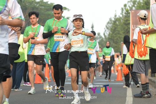 Race photo from BAF LIONS RUN 2024
