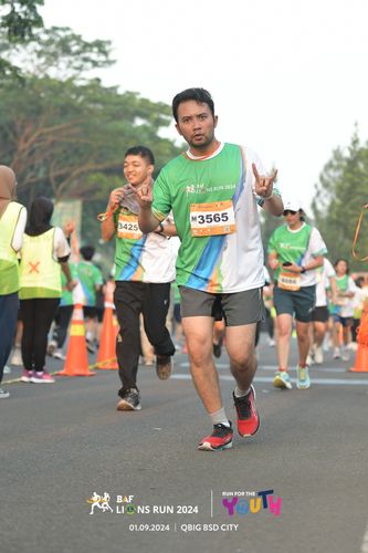 Race photo from BAF LIONS RUN 2024