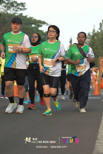 Race photo from BAF LIONS RUN 2024