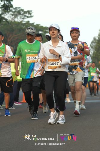 Race photo from BAF LIONS RUN 2024