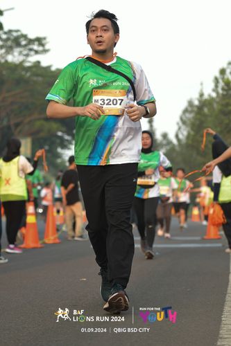 Race photo from BAF LIONS RUN 2024