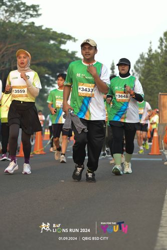 Race photo from BAF LIONS RUN 2024