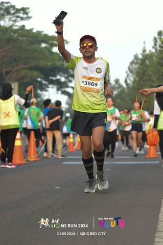 Race photo from BAF LIONS RUN 2024