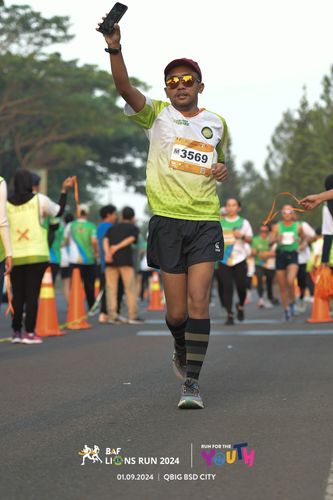 Race photo from BAF LIONS RUN 2024