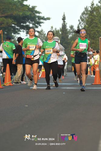 Race photo from BAF LIONS RUN 2024
