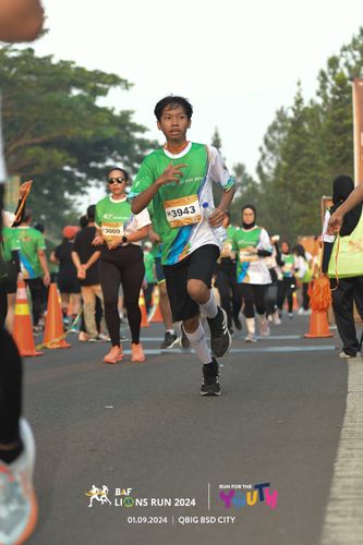 Race photo from BAF LIONS RUN 2024