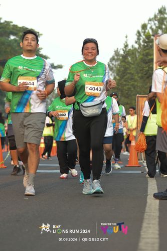 Race photo from BAF LIONS RUN 2024