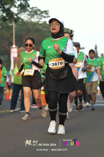 Race photo from BAF LIONS RUN 2024