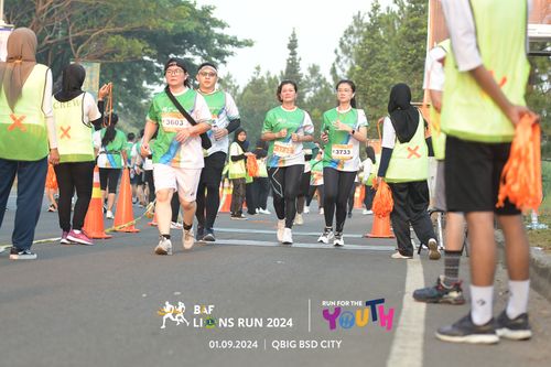 Race photo from BAF LIONS RUN 2024