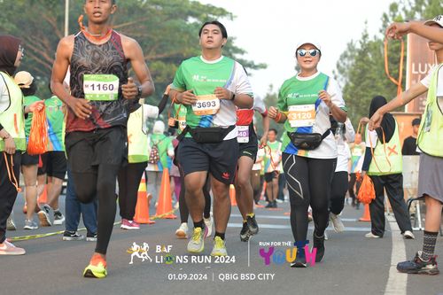 Race photo from BAF LIONS RUN 2024