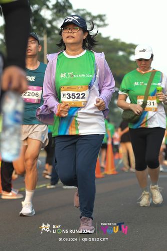 Race photo from BAF LIONS RUN 2024