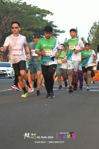 Race photo from BAF LIONS RUN 2024