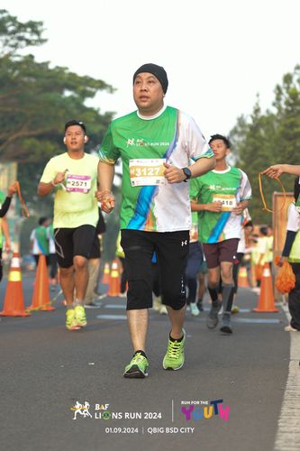 Race photo from BAF LIONS RUN 2024