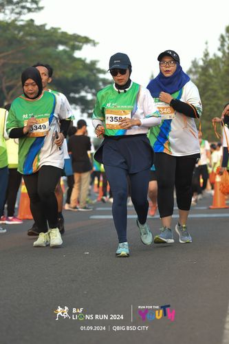 Race photo from BAF LIONS RUN 2024