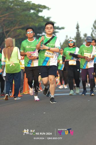 Race photo from BAF LIONS RUN 2024