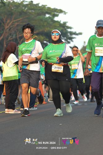 Race photo from BAF LIONS RUN 2024