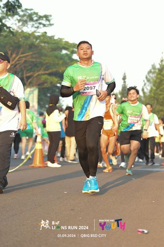 Race photo from BAF LIONS RUN 2024
