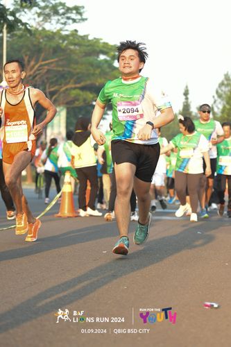 Race photo from BAF LIONS RUN 2024