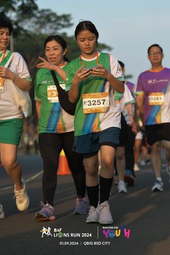 Race photo from BAF LIONS RUN 2024