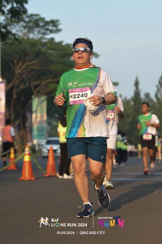 Race photo from BAF LIONS RUN 2024