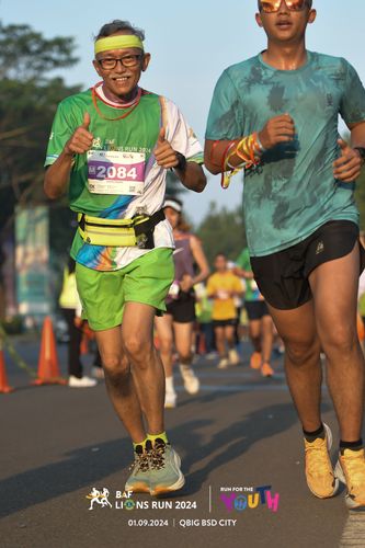 Race photo from BAF LIONS RUN 2024