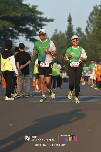 Race photo from BAF LIONS RUN 2024