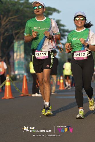 Race photo from BAF LIONS RUN 2024