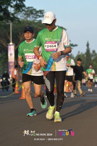 Race photo from BAF LIONS RUN 2024