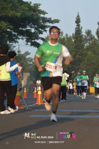 Race photo from BAF LIONS RUN 2024