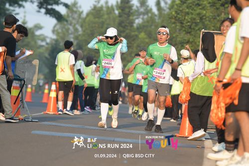 Race photo from BAF LIONS RUN 2024