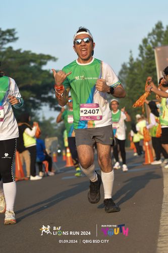 Race photo from BAF LIONS RUN 2024