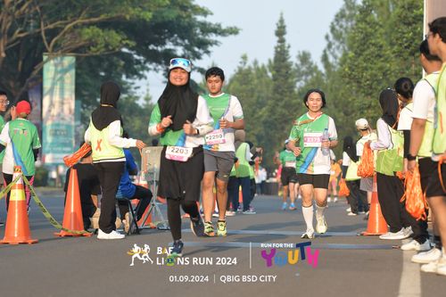 Race photo from BAF LIONS RUN 2024