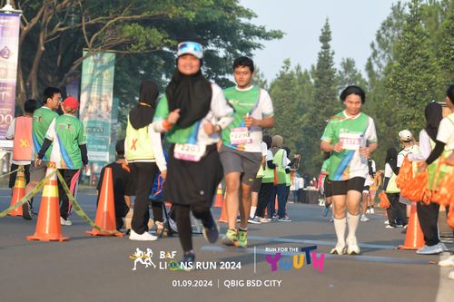 Race photo from BAF LIONS RUN 2024